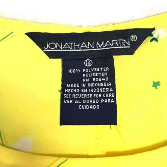 Sunny Yellow Floral Sleeveless Midi Dress With Tie Back Womens Size 14 Easter - Picture 3 of 5